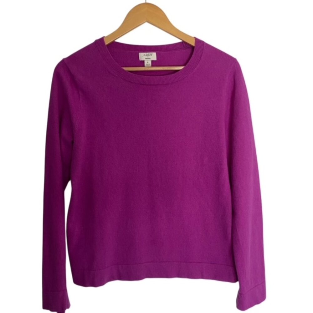 J. Crew Women's Sweater in Vibrant Purple